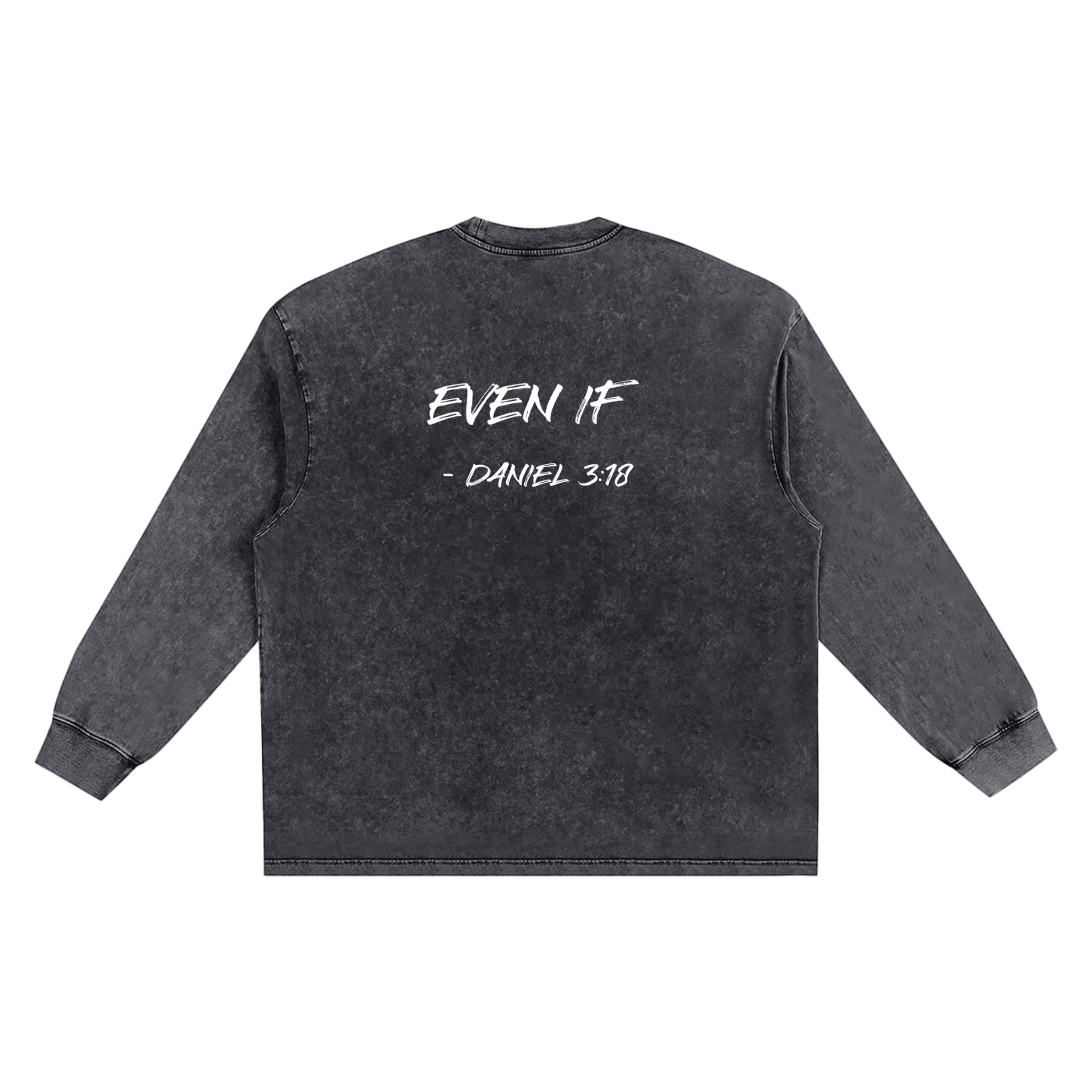 Even If - Snow Washed Frayed Edge T-Shirt