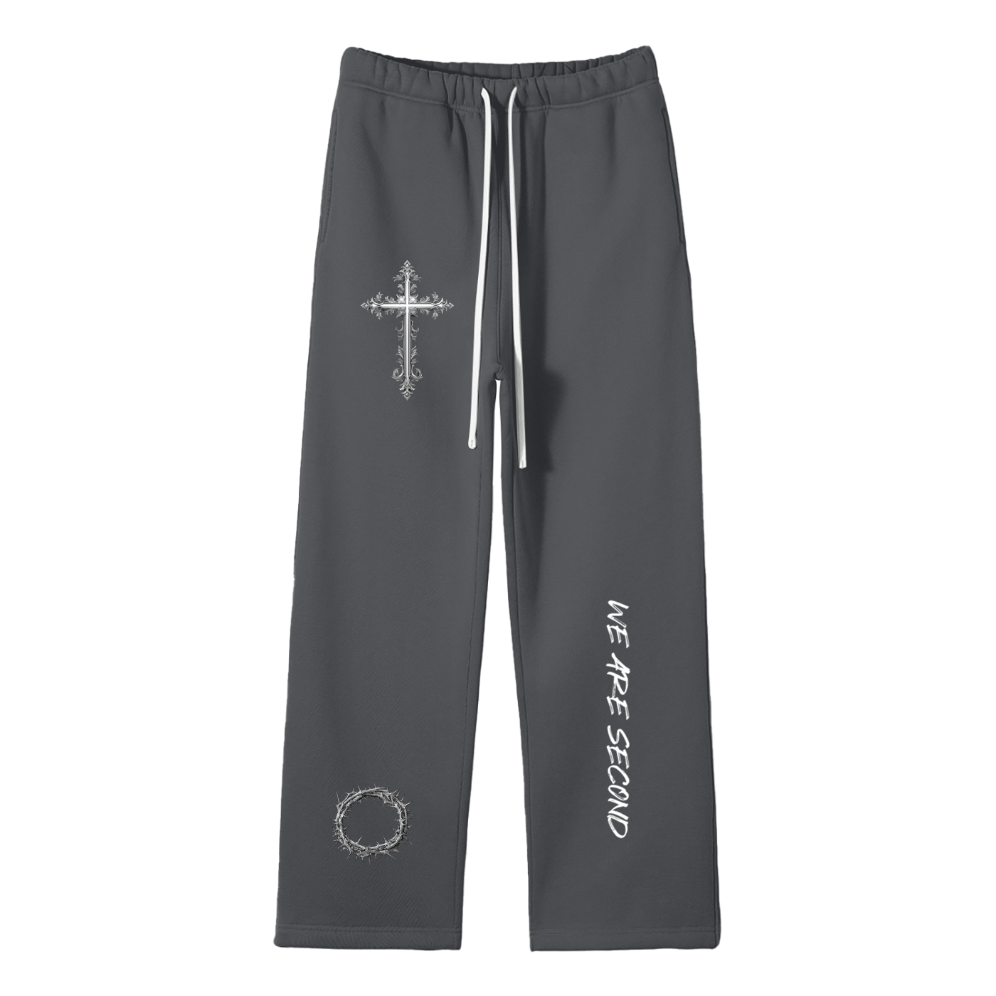 We Are Second - Fleece Straight Leg Pants