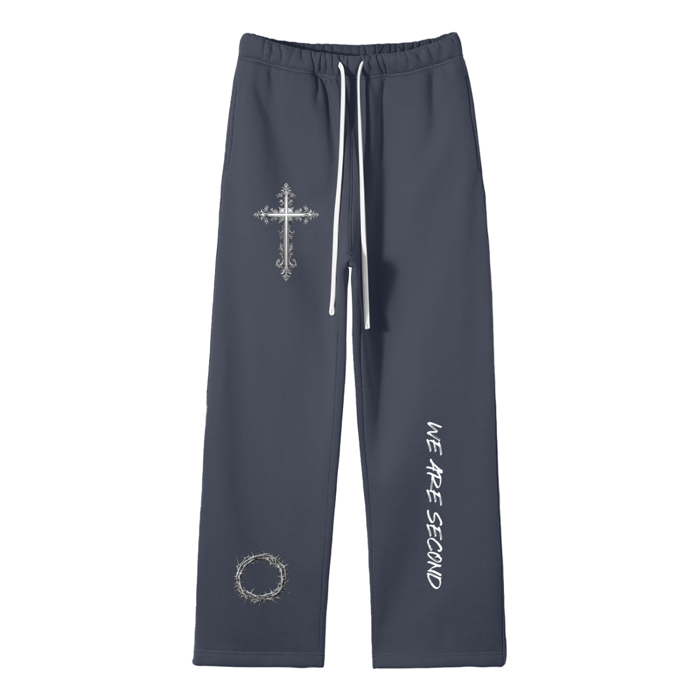 We Are Second - Fleece Straight Leg Pants