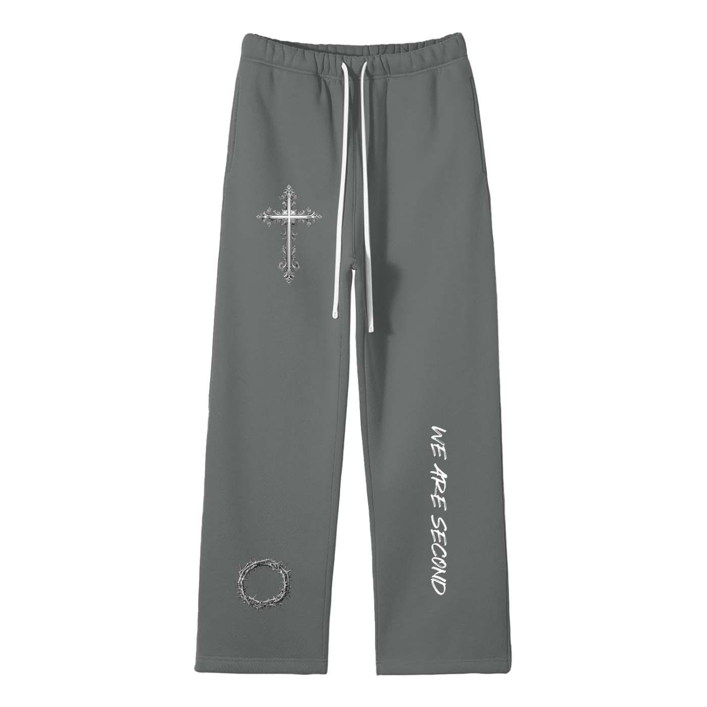 We Are Second - Fleece Straight Leg Pants