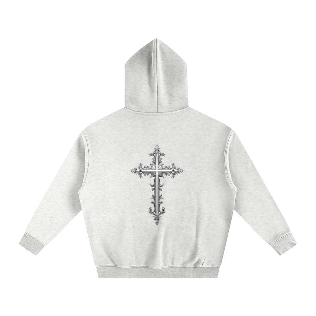 Cross Oversize Fleeced Hoodie