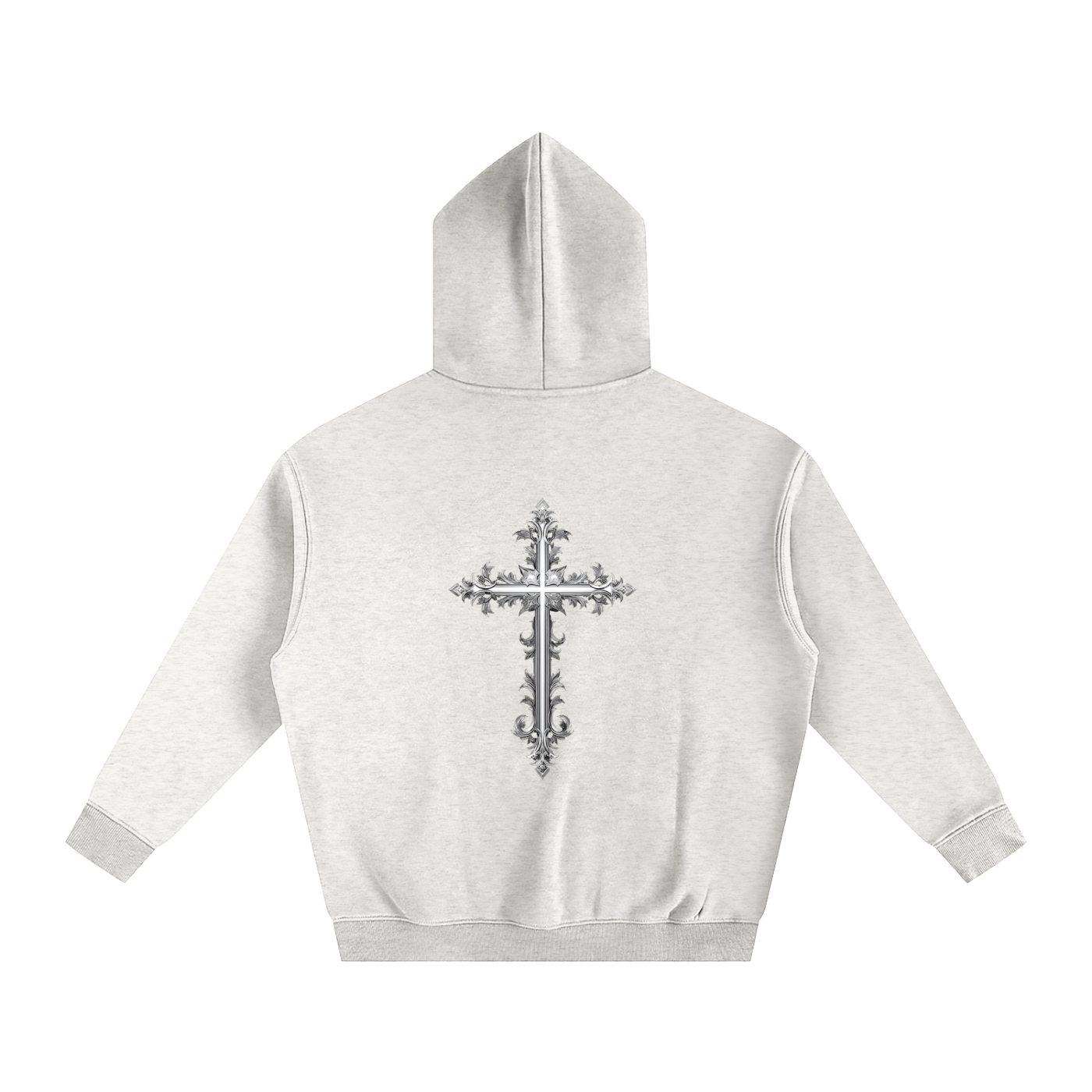 Cross Oversize Fleeced Hoodie