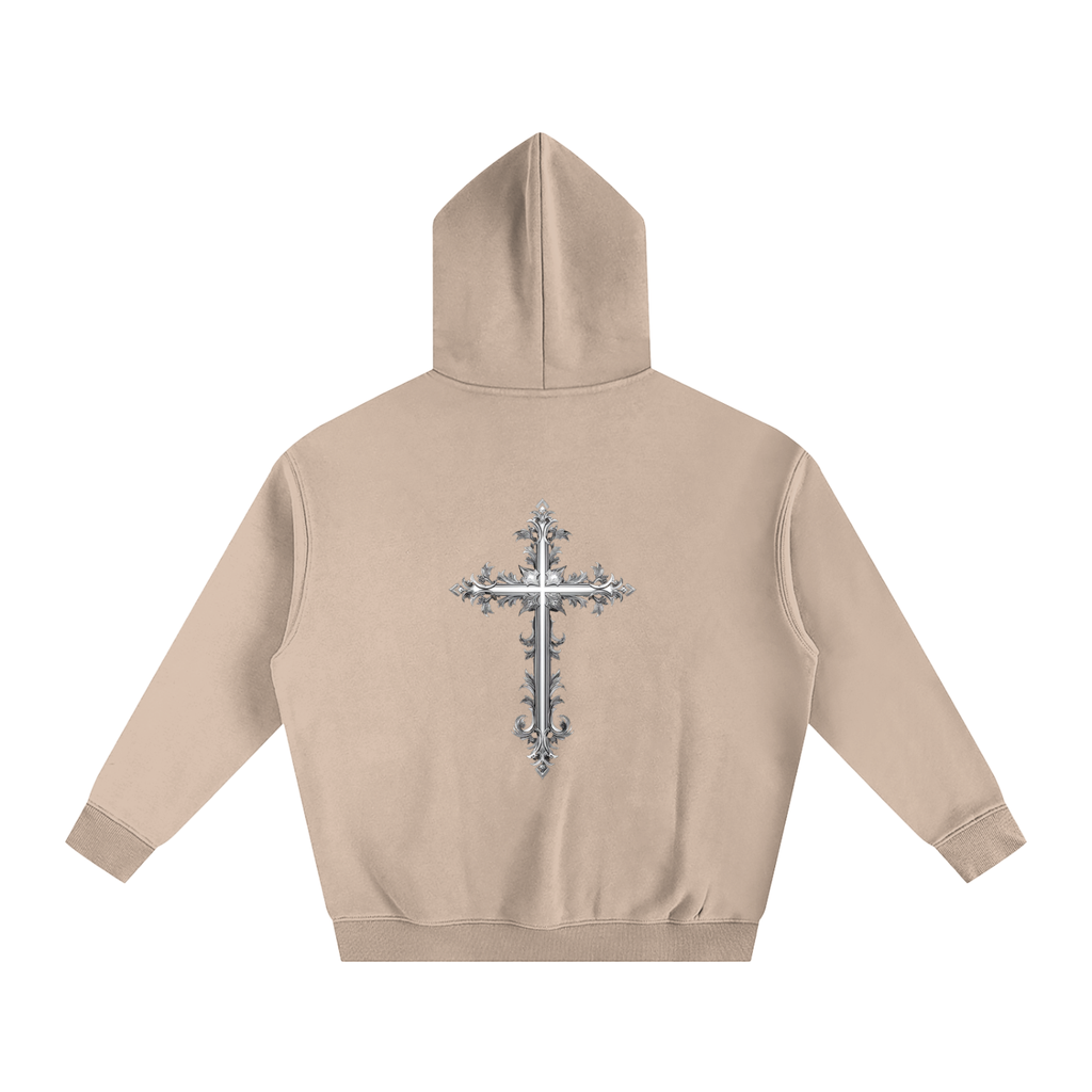 Cross Oversize Fleeced Hoodie