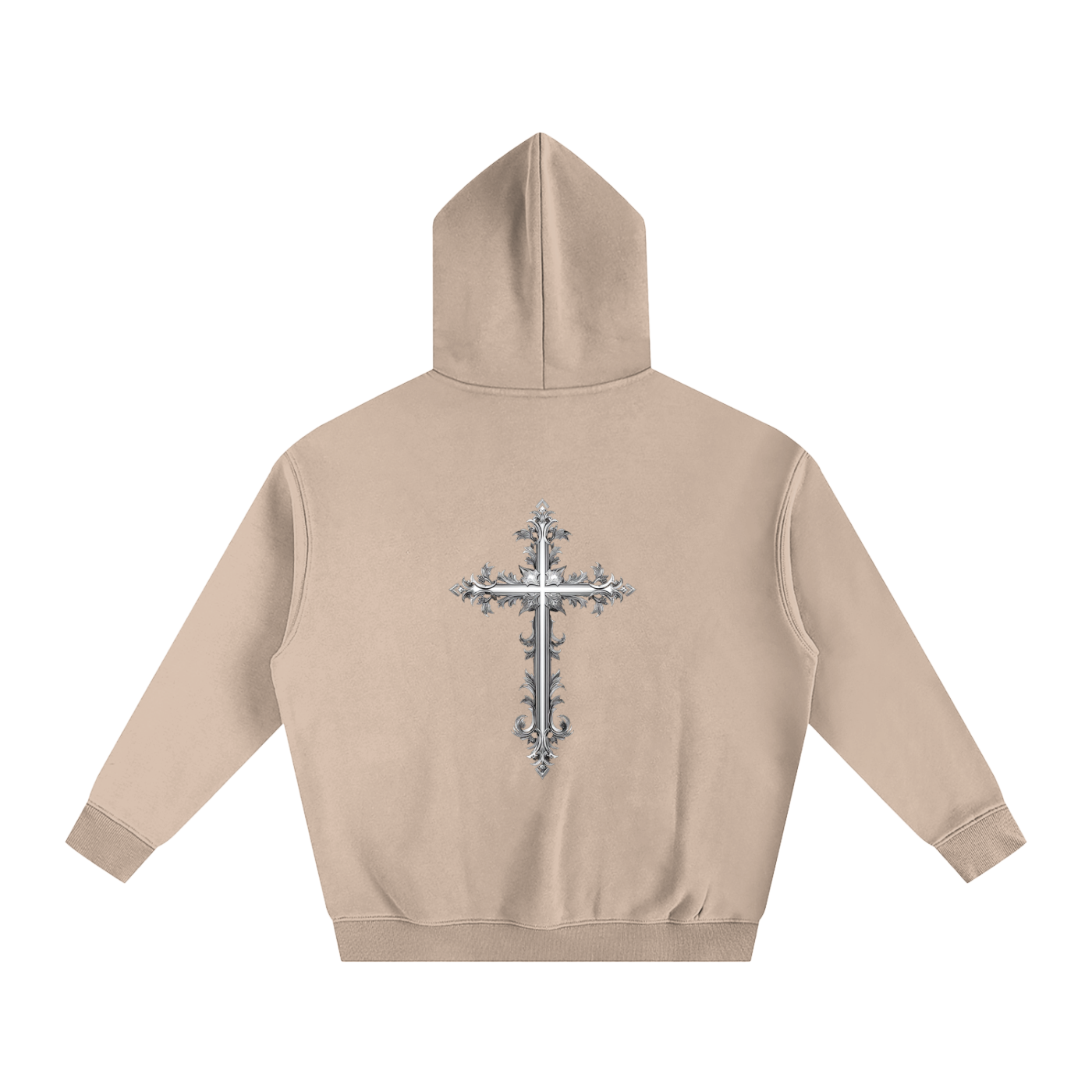 Cross Oversize Fleeced Hoodie