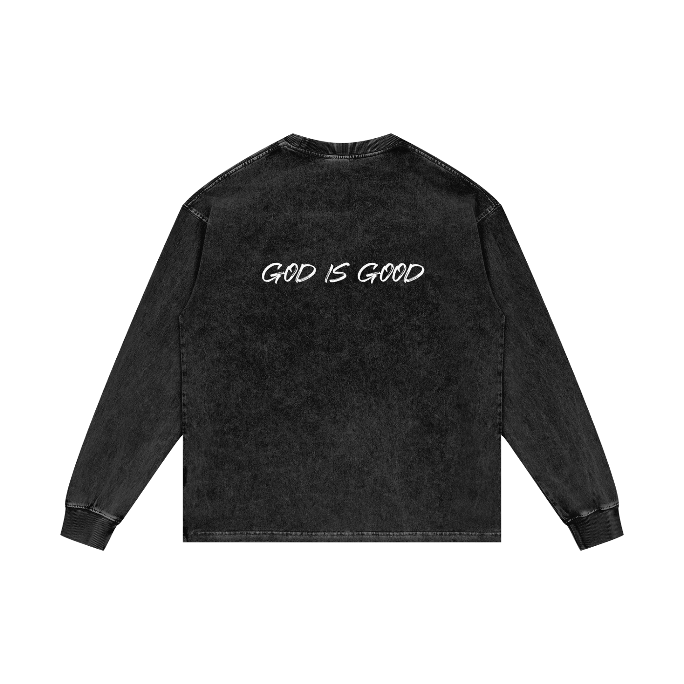 God is Good - Acid Wash Oversize Long Sleeve T-Shirt
