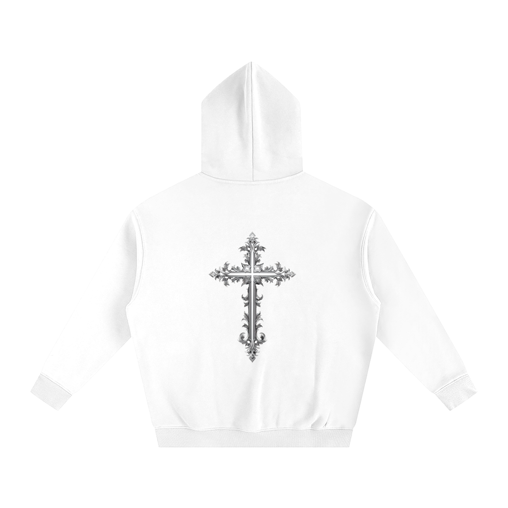 Cross Oversize Fleeced Hoodie