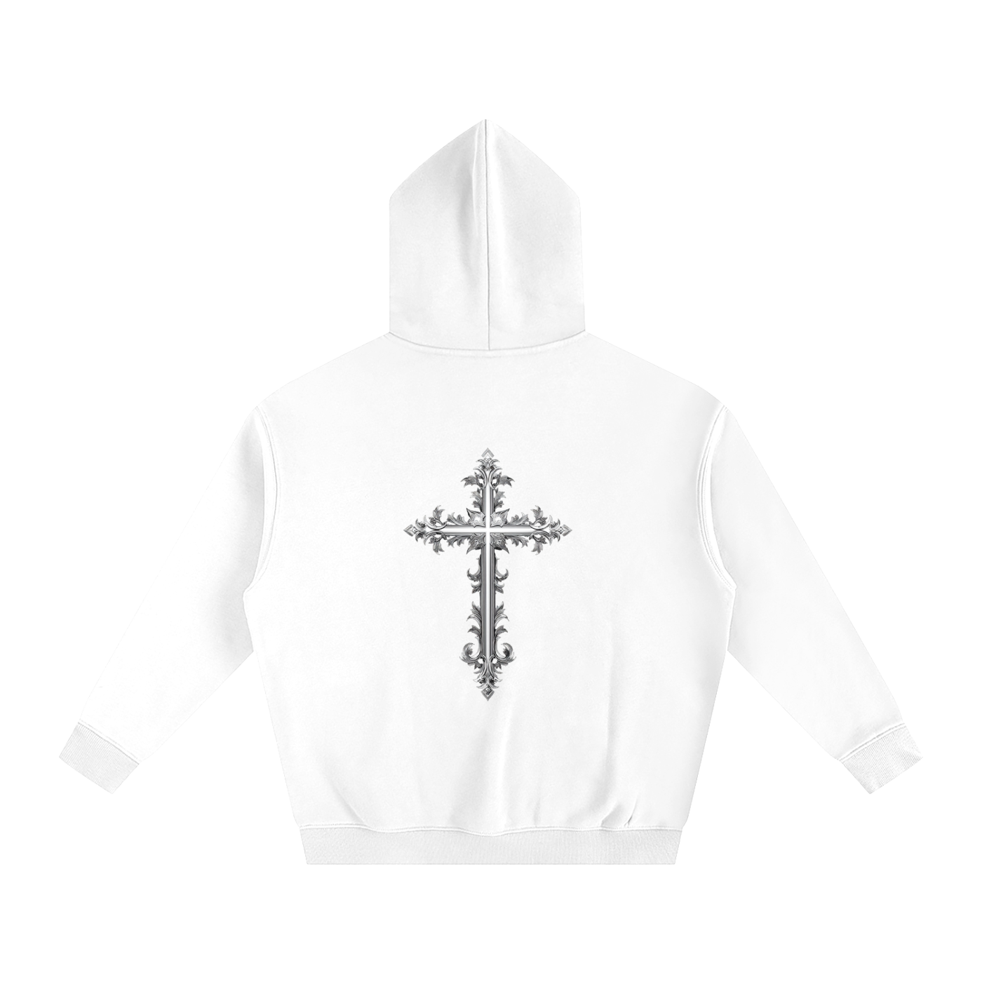 Cross Oversize Fleeced Hoodie