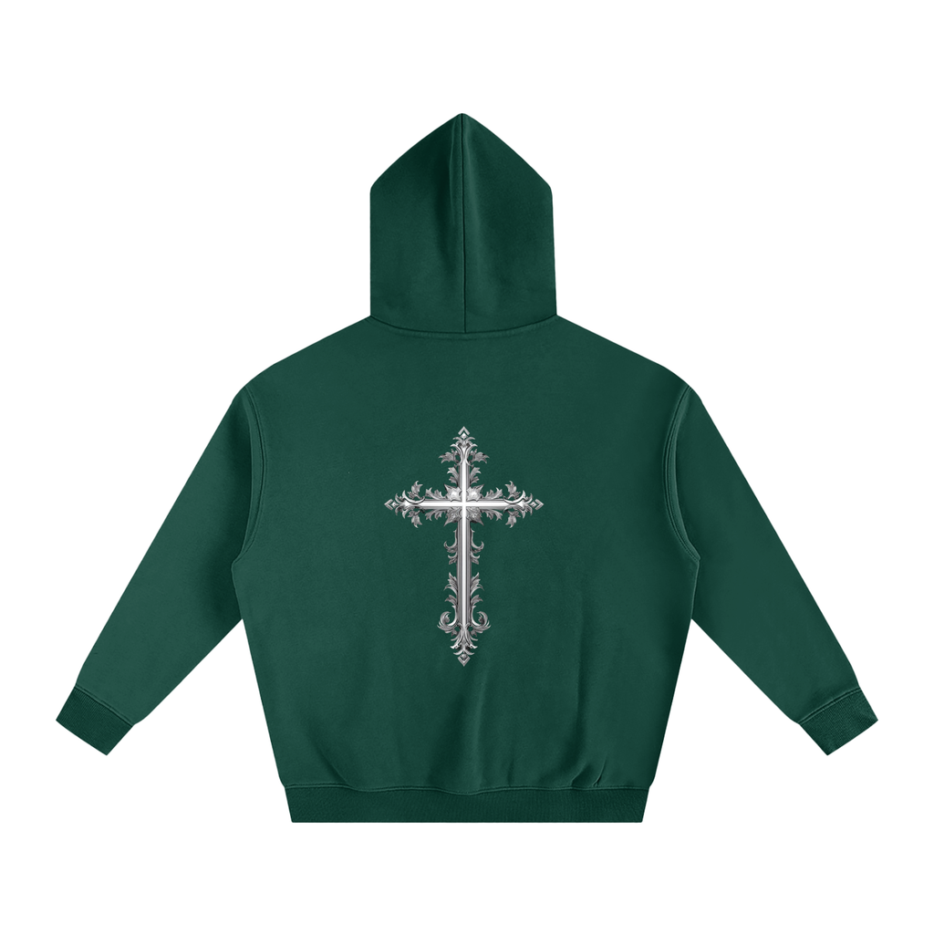 Cross Oversize Fleeced Hoodie