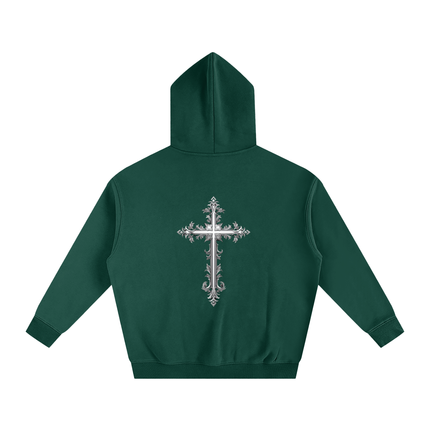Cross Oversize Fleeced Hoodie