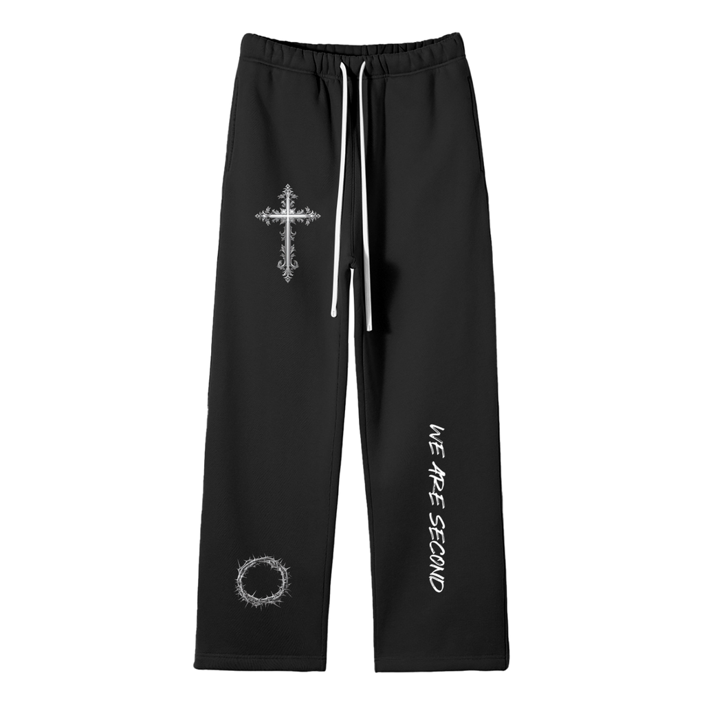 We Are Second - Fleece Straight Leg Pants