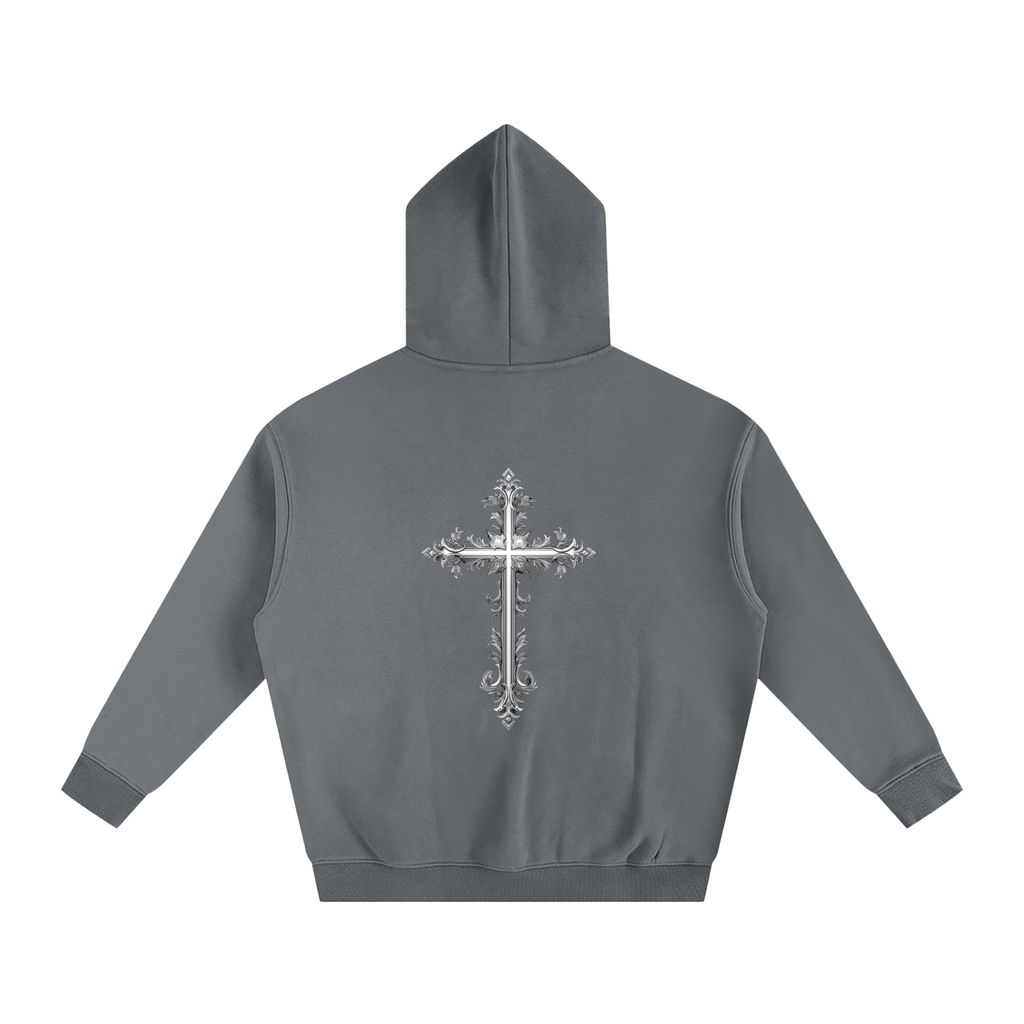 Cross Oversize Fleeced Hoodie