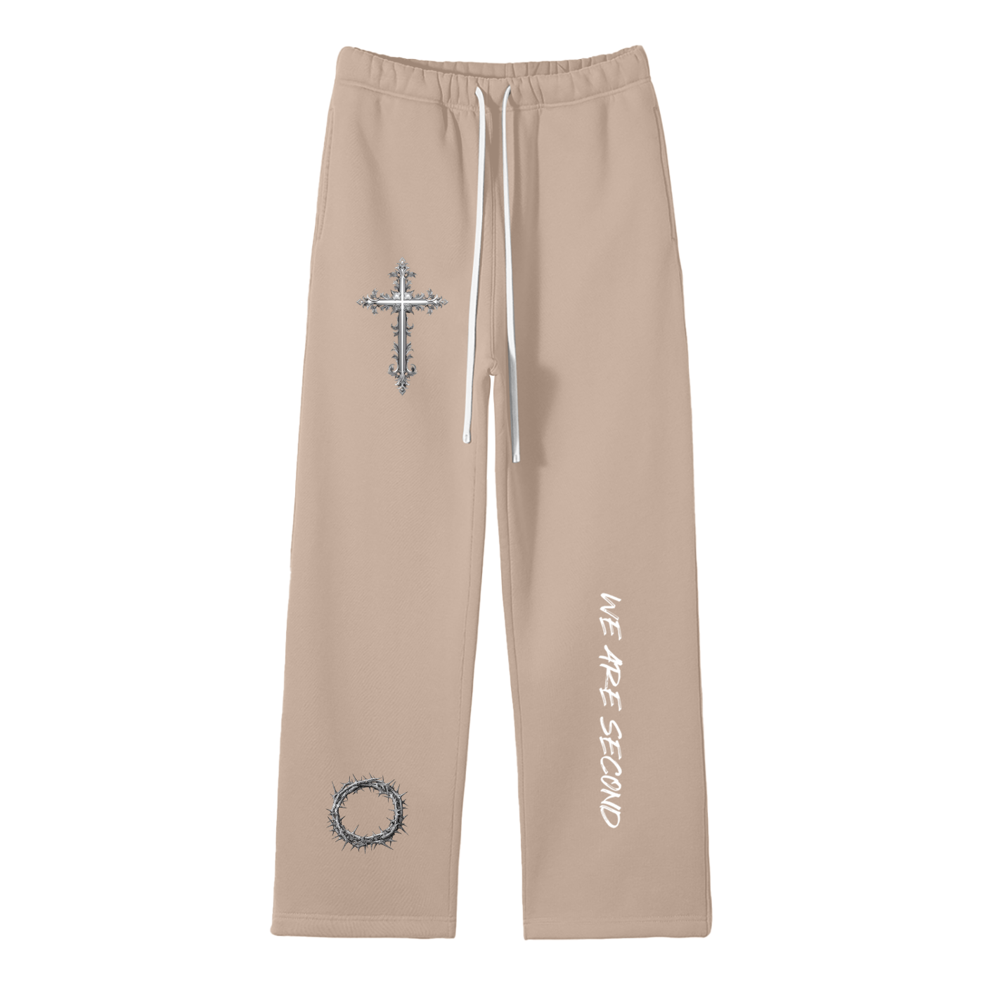 We Are Second - Fleece Straight Leg Pants