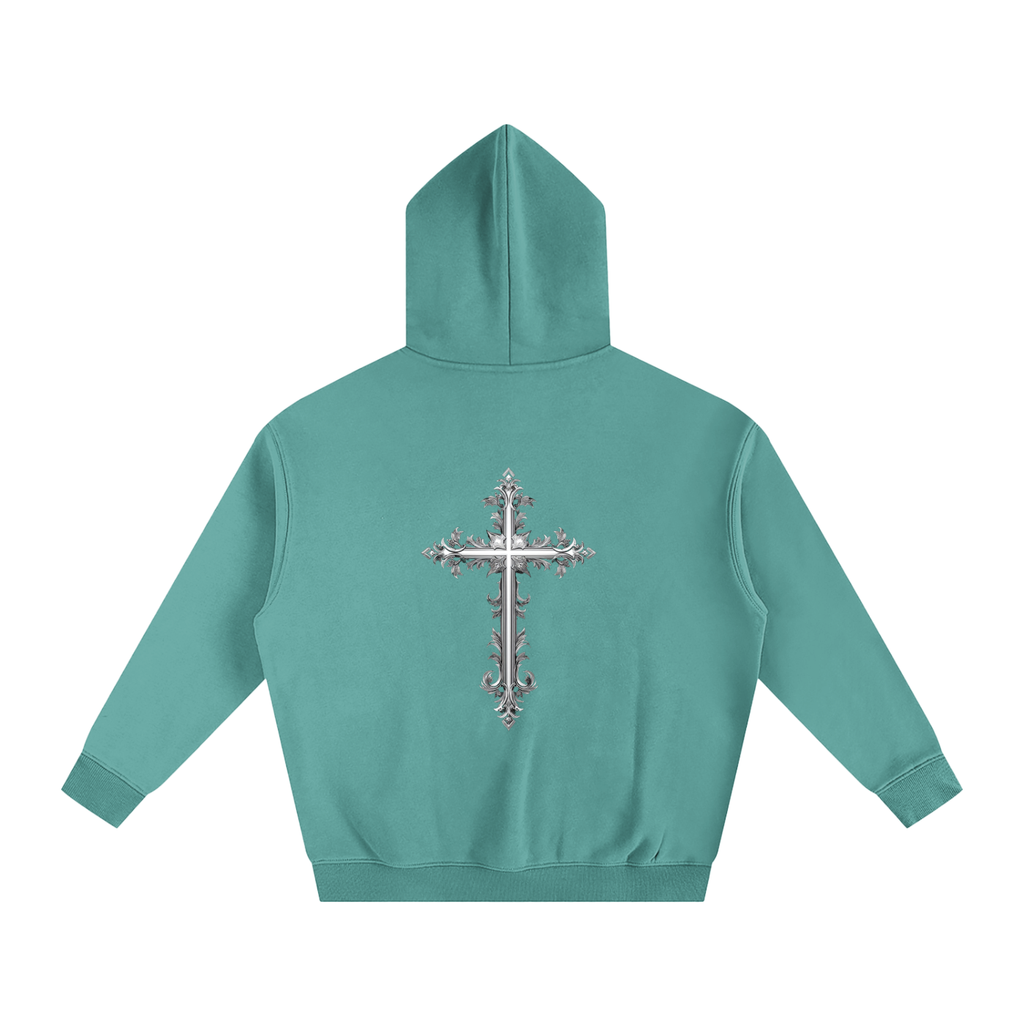 Cross Oversize Fleeced Hoodie