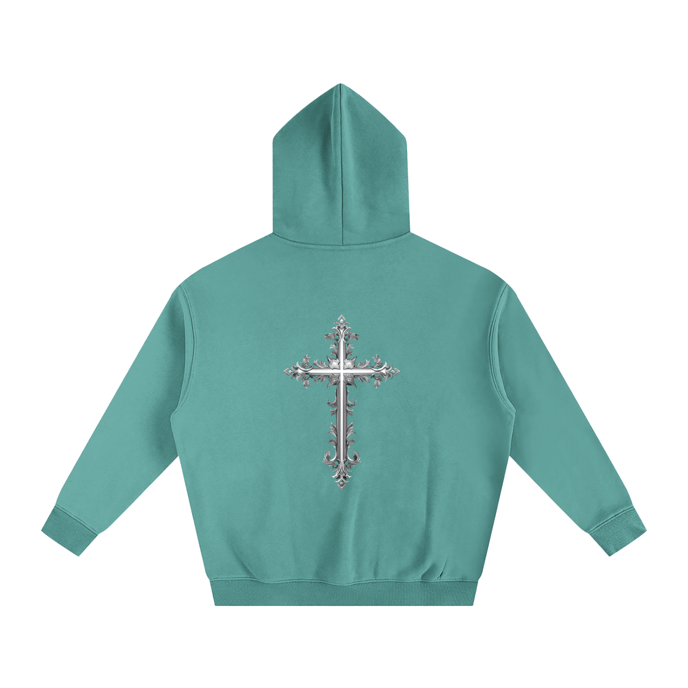 Cross Oversize Fleeced Hoodie